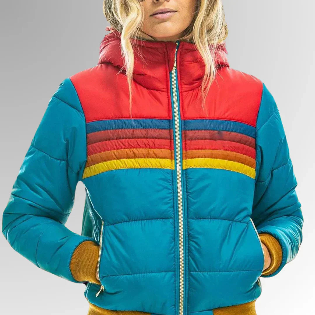 Patricia™ | Retro Striped Padded Jacket