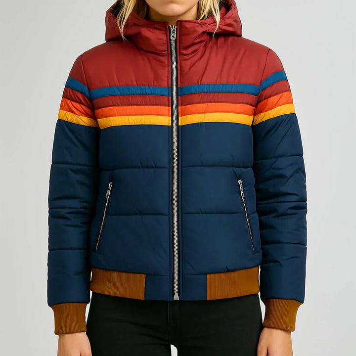 Patricia™ | Retro Striped Padded Jacket