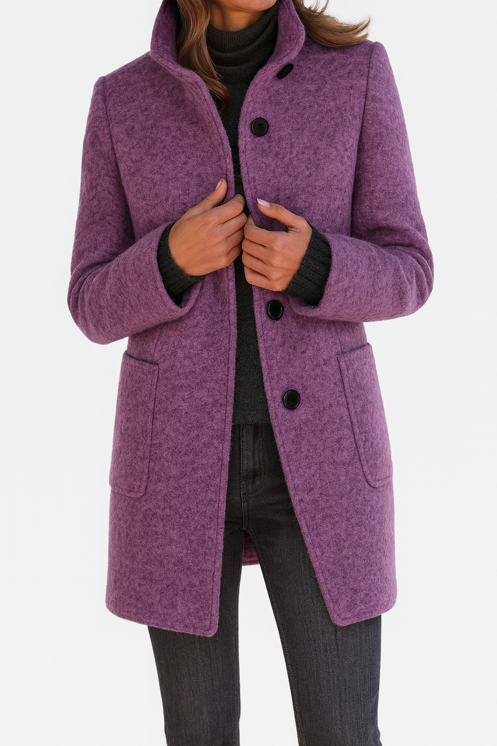 LIDIA™ | Wool Blend Jacket for Everyday Elegance